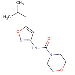 55808-69-0  4-Morpholinecarboxamide, N-[5-(2-methylpropyl)-3-isoxazolyl]-