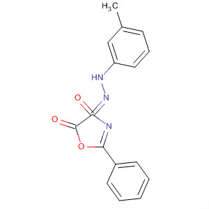 55899-59-7  4,5-Oxazoledione, 2-phenyl-, 4-[(3-methylphenyl)hydrazone]