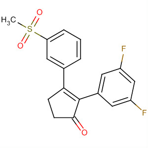 560116-31-6  2-Cyclopenten-1-one,2-(3,5-difluorophenyl)-3-[3-(methylsulfonyl)phenyl]-