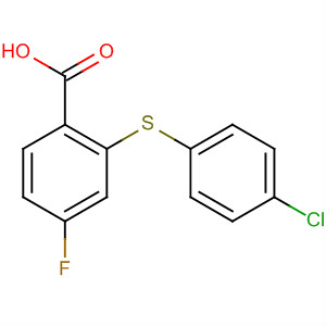 56096-91-4  Benzoic acid, 2-[(4-chlorophenyl)thio]-4-fluoro-