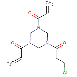 52496-74-9  1,3,5-Triazine,1-(3-chloro-1-oxopropyl)hexahydro-3,5-bis(1-oxo-2-propenyl)-