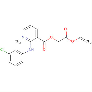 52692-34-9  3-Pyridinecarboxylic acid, 2-[(3-chloro-2-methylphenyl)amino]-,2-(ethenyloxy)-2-oxoethyl ester