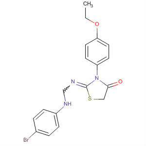 52772-87-9  4-Thiazolidinone,2-[[[(4-bromophenyl)amino]methyl]imino]-3-(4-ethoxyphenyl)-