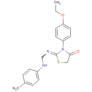 52773-01-0  4-Thiazolidinone,3-(4-ethoxyphenyl)-2-[[[(4-methylphenyl)amino]methyl]imino]-
