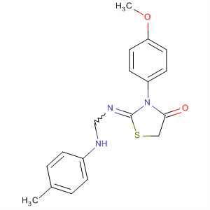 52854-36-1  4-Thiazolidinone,3-(4-methoxyphenyl)-2-[[[(4-methylphenyl)amino]methyl]imino]-