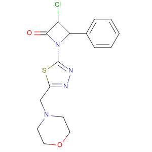 528597-62-8  2-Azetidinone,3-chloro-1-[5-(4-morpholinylmethyl)-1,3,4-thiadiazol-2-yl]-4-phenyl-