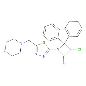 528597-64-0  2-Azetidinone,3-chloro-1-[5-(4-morpholinylmethyl)-1,3,4-thiadiazol-2-yl]-4,4-diphenyl-
