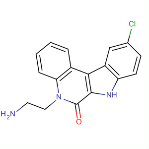 52865-73-3  6H-Indolo[2,3-c]quinolin-6-one, 5-(2-aminoethyl)-10-chloro-5,7-dihydro-