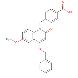 528822-72-2  Benzoic acid,4-[[6-methoxy-2-oxo-4-(phenylmethoxy)-1(2H)-quinolinyl]methyl]-
