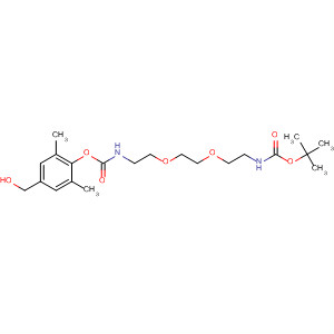 529506-84-1  5,8-Dioxa-2,11-diazadodecanedioic acid, 1,1-dimethylethyl4-(hydroxymethyl)-2,6-dimethylphenyl ester