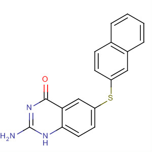 52979-08-5  4(1H)-Quinazolinone, 2-amino-6-(2-naphthalenylthio)-