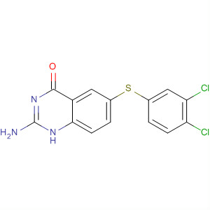 52979-09-6  4(1H)-Quinazolinone, 2-amino-6-[(3,4-dichlorophenyl)thio]-