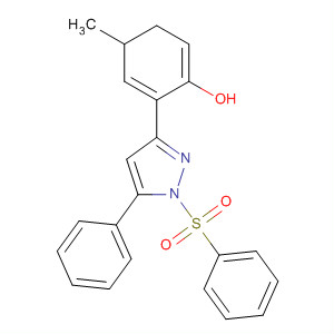 530087-35-5  1H-Pyrazole,4,5-dihydro-3-(2-hydroxy-5-methylphenyl)-5-phenyl-1-(phenylsulfonyl)-