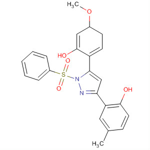 530087-37-7  1H-Pyrazole,4,5-dihydro-5-(2-hydroxy-4-methoxyphenyl)-3-(2-hydroxy-5-methylphenyl)-1-(phenylsulfonyl)-