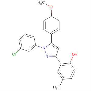 530087-42-4  Phenol,2-[1-(3-chlorophenyl)-4,5-dihydro-5-(4-methoxyphenyl)-1H-pyrazol-3-yl]-4-methyl-