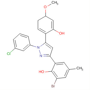 530087-46-8  Phenol,2-bromo-6-[1-(3-chlorophenyl)-4,5-dihydro-5-(2-hydroxy-4-methoxyphenyl)-1H-pyrazol-3-yl]-4-methyl-