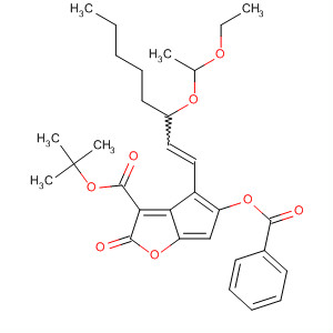 53075-20-0  2H-Cyclopenta[b]furan-3-carboxylic acid,5-(benzoyloxy)-4-[3-(1-ethoxyethoxy)-1-octenyl]hexahydro-2-oxo-,1,1-dimethylethyl ester