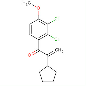 53107-57-6  2-Propen-1-one, 2-cyclopentyl-1-(2,3-dichloro-4-methoxyphenyl)-