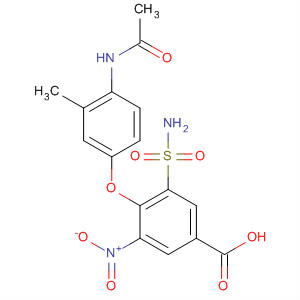 53136-57-5  Benzoic acid,4-[4-(acetylamino)-3-methylphenoxy]-3-(aminosulfonyl)-5-nitro-