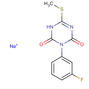 53137-09-0  1,3,5-Triazine-2,4(1H,3H)-dione, 3-(3-fluorophenyl)-6-(methylthio)-,sodium salt