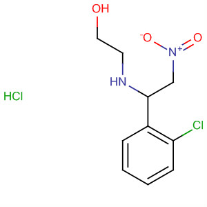 53361-01-6  Ethanol, 2-[[1-(2-chlorophenyl)-2-nitroethyl]amino]-, monohydrochloride