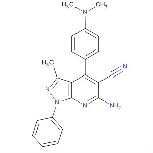 533882-54-1  1H-Pyrazolo[3,4-b]pyridine-5-carbonitrile,6-amino-4-[4-(dimethylamino)phenyl]-3-methyl-1-phenyl-