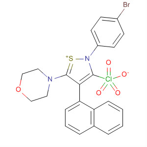 533936-89-9  Isothiazolium, 2-(4-bromophenyl)-5-(4-morpholinyl)-4-(1-naphthalenyl)-,perchlorate