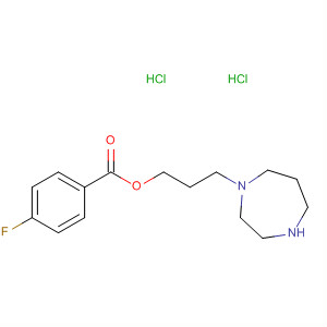 53427-44-4  Benzoic acid, 4-fluoro-, 3-(hexahydro-1H-1,4-diazepin-1-yl)propyl ester,dihydrochloride