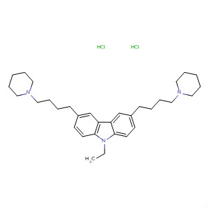 53428-20-9  9H-Carbazole, 9-ethyl-3,6-bis[4-(1-piperidinyl)butyl]-, dihydrochloride
