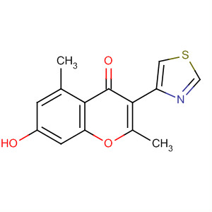 53452-87-2  4H-1-Benzopyran-4-one, 7-hydroxy-2,5-dimethyl-3-(4-thiazolyl)-