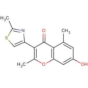53452-88-3  4H-1-Benzopyran-4-one,7-hydroxy-2,5-dimethyl-3-(2-methyl-4-thiazolyl)- 53452-88-3  4H-1-Benzopyran-4-one,7-hydroxy-2,5-dimethyl-3-(2-methyl-4-thiazolyl)-