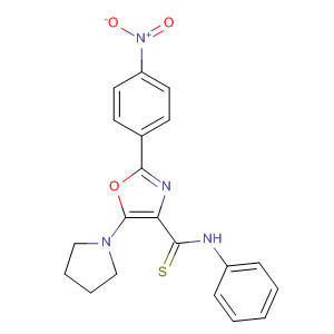 53488-38-3  4-Oxazolecarbothioamide, 2-(4-nitrophenyl)-N-phenyl-5-(1-pyrrolidinyl)- 53488-38-3  4-Oxazolecarbothioamide, 2-(4-nitrophenyl)-N-phenyl-5-(1-pyrrolidinyl)-