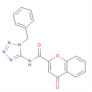 53542-74-8  4H-1-Benzopyran-2-carboxamide,4-oxo-N-[1-(phenylmethyl)-1H-tetrazol-5-yl]-