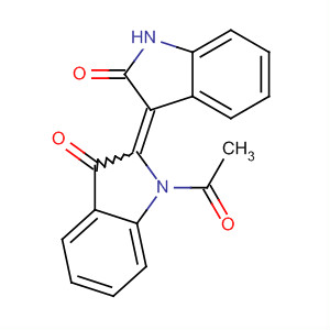 53570-69-7  3H-Indol-3-one,1-acetyl-2-(1,2-dihydro-2-oxo-3H-indol-3-ylidene)-1,2-dihydro-