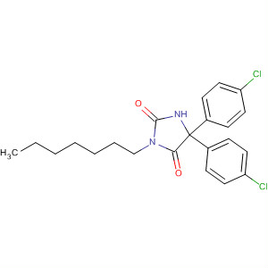 535993-57-8  2,4-Imidazolidinedione, 5,5-bis(4-chlorophenyl)-3-heptyl-