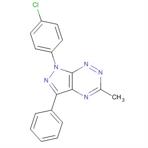 536740-93-9  1H-Pyrazolo[4,3-e][1,2,4]triazine, 1-(4-chlorophenyl)-5-methyl-3-phenyl-
