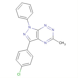536740-95-1  1H-Pyrazolo[4,3-e][1,2,4]triazine, 3-(4-chlorophenyl)-5-methyl-1-phenyl-