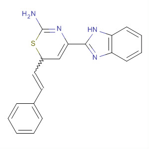 537035-88-4  6H-1,3-Thiazin-2-amine, 4-(1H-benzimidazol-2-yl)-6-(2-phenylethenyl)-
