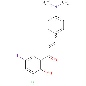 537040-38-3  2-Propen-1-one,1-(3-chloro-2-hydroxy-5-iodophenyl)-3-[4-(dimethylamino)phenyl]-
