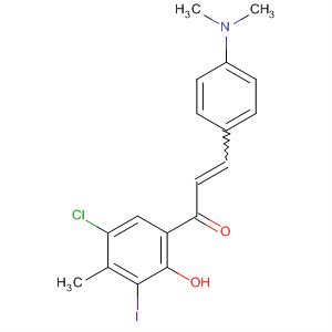 537040-40-7  2-Propen-1-one,1-(5-chloro-2-hydroxy-3-iodo-4-methylphenyl)-3-[4-(dimethylamino)phenyl]-