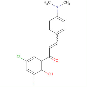 537040-42-9  2-Propen-1-one,1-(5-chloro-2-hydroxy-3-iodophenyl)-3-[4-(dimethylamino)phenyl]-