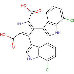 537041-76-2  1H-Pyrrole-2,5-dicarboxylic acid, 3,4-bis(7-chloro-1H-indol-3-yl)-