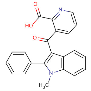 53711-76-5  2-Pyridinecarboxylic acid,3-[(1-methyl-2-phenyl-1H-indol-3-yl)carbonyl]-
