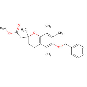 53713-37-4  2H-1-Benzopyran-2-acetic acid,3,4-dihydro-2,5,7,8-tetramethyl-6-(phenylmethoxy)-, methyl ester
