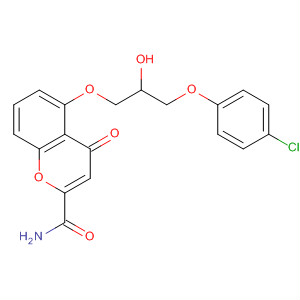 53736-46-2  4H-1-Benzopyran-2-carboxamide,5-[3-(4-chlorophenoxy)-2-hydroxypropoxy]-4-oxo-