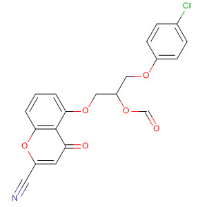 53736-47-3  4H-1-Benzopyran-2-carbonitrile,5-[3-(4-chlorophenoxy)-2-(formyloxy)propoxy]-4-oxo-