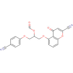 53736-50-8  4H-1-Benzopyran-2-carbonitrile,5-[3-(4-cyanophenoxy)-2-(formyloxy)propoxy]-4-oxo-