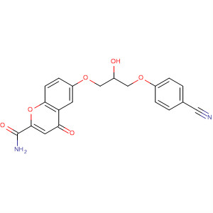 53736-55-3  4H-1-Benzopyran-2-carboxamide,6-[3-(4-cyanophenoxy)-2-hydroxypropoxy]-4-oxo-