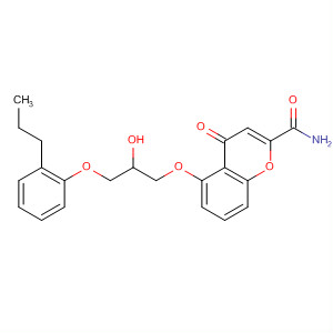 53736-65-5  4H-1-Benzopyran-2-carboxamide,5-[2-hydroxy-3-(2-propylphenoxy)propoxy]-4-oxo-
