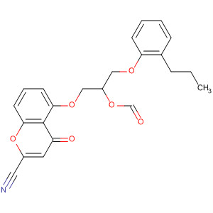 53736-66-6  4H-1-Benzopyran-2-carbonitrile,5-[2-(formyloxy)-3-(2-propylphenoxy)propoxy]-4-oxo-